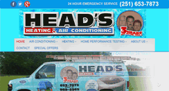 Desktop Screenshot of headshvac.com